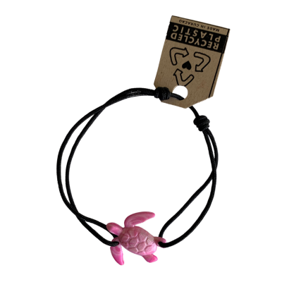 Bracelet pink black limpi recycling